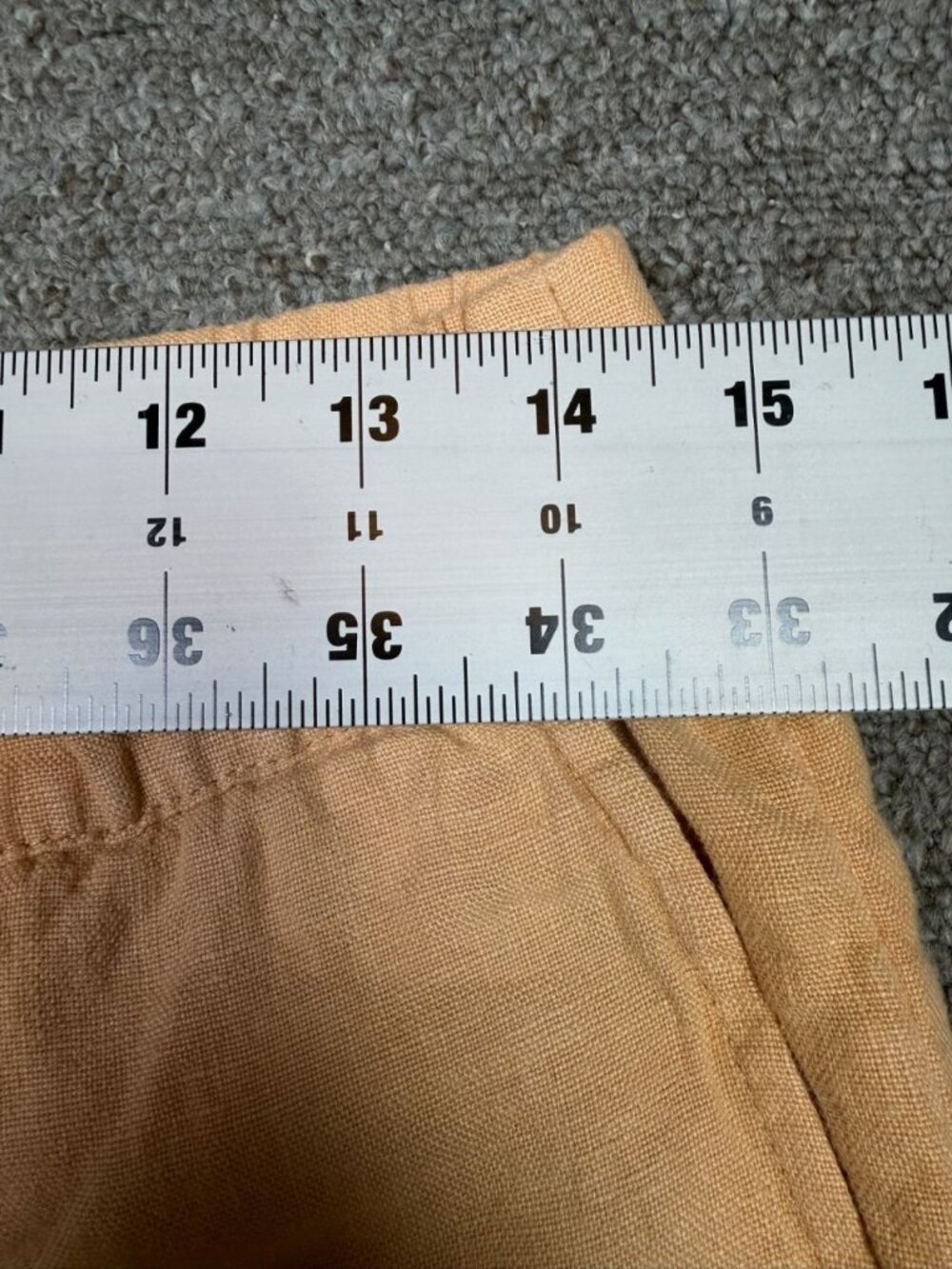 J Jill Pure Jill Linen Pants XS Petite Sherbet Orange Pull On Crop Casual Summer - Picture 2 of 5